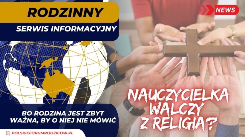  Nauczycielka bezcześci krzyż