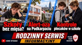 Szkoły bez mięsa? Alert-oza na Podkarpaciu, kontrole plecaków w